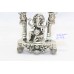 Handmade Hindu God Idol Ganesha Ganesh Figurine 925 Sterling Silver H1